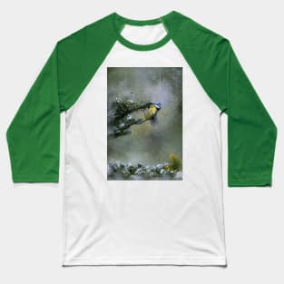 Blue Tit Baseball T-Shirt